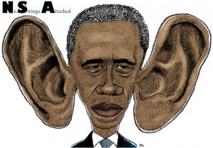 Obama, big ears, store ører, spionage, spy